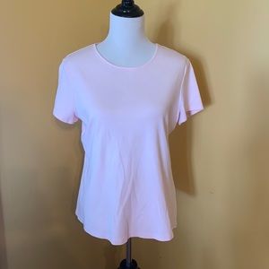 Pink Pima Cotten Christopher & Banks Tee